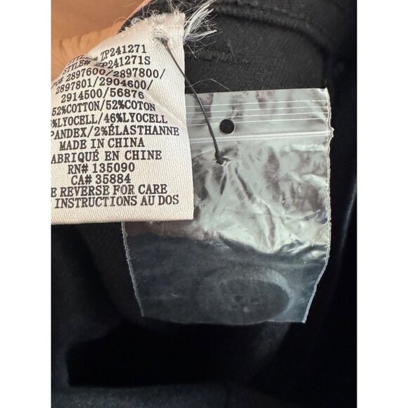 Z Supply Rilynn Twill Pant Womens Small Black Casual Trousers Tailored Fit Butto - Picture 6 of 7